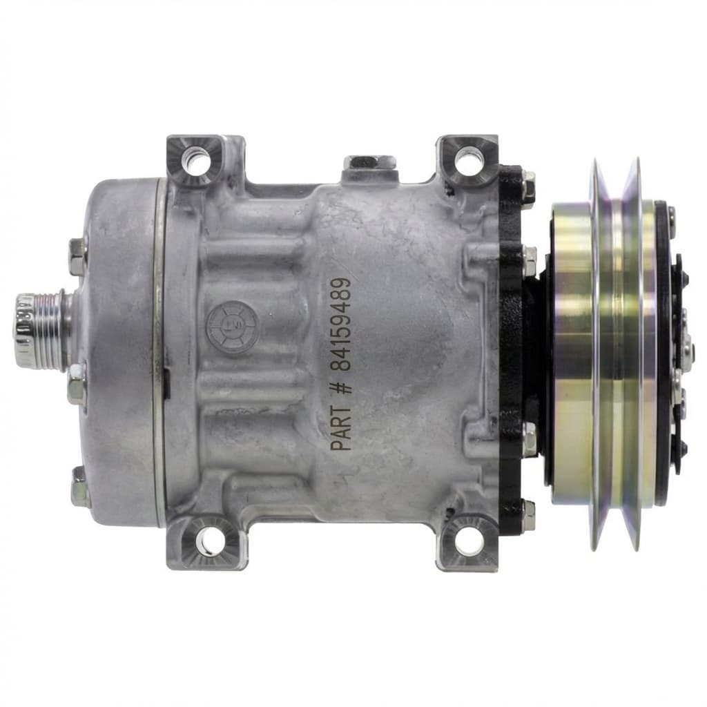 A/C Compressor for Case 580M / 580N Backhoe - Replaces 84159489 - OEM Quality Direct Fit