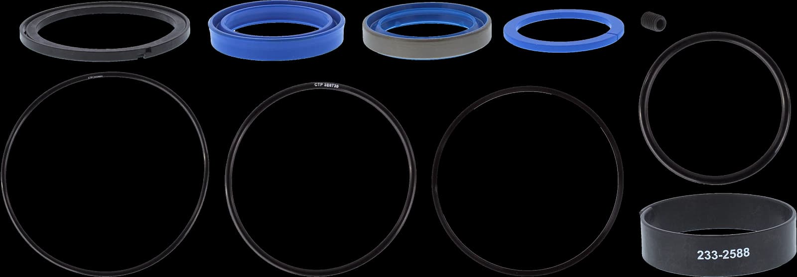 Complete Hydraulic Bucket Cylinder Seal Kit for Caterpillar 320D Excavator - Replaces 233-2618 - Rod & Piston Seal Set